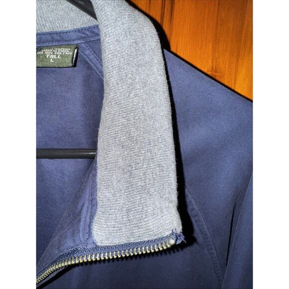 Eddie Bauer Mens Lightweight Jacket Large Tall Blue Gently Worn Comfortable - Picture 3 of 6